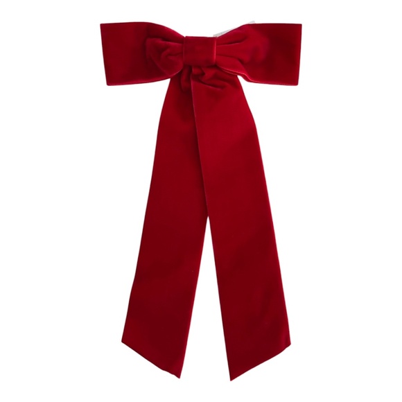 J. Crew Velvet Bow Hair Clip NWT - Picture 2 of 7